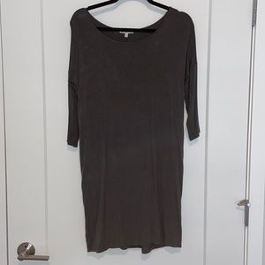 Charlotte Russe dark grey/green jersey knit dress